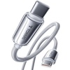TORRAS USC C to USB C Cable (60W 6ft), Military Grade Tested USB C Charger Cable Fast Charge for iPhone 15 Pro Max Plus, Samsung S24/23, MacBook Air Pro 2020, iPad Pro/Air/Mini (Pearl White)(White)