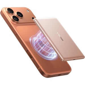 TORRAS 2-in-1 iPhone 16 Portable Charger, 5,000mAh 22.5W Mini Power Bank with Built-in USB-C Cable, Fast Charge Battery Pack, Travel Essential for iPhone 17/16/15, Galaxy S25, Google – Desert Titanium(Dune Gold)
