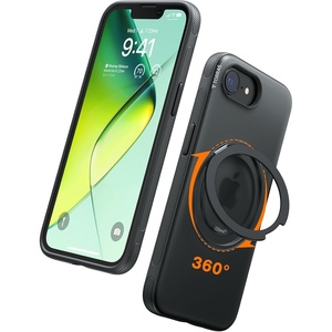 TORRAS 360 Magnetic Stand for iiPhone 17e Case & iPhone 16e, [Fit for MagSafe] [Military-Grade Protection] Translucent Slim Case for iPhone 17e, Obsidian Black, Ostand O3 Fitness Series(D-Obsidian Black)
