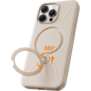 TORRAS 360°Spin Stand for iPhone 16 Pro Case 6.3 inch, Fit for Magsafe, Hard PC Mil-STD Protective Scratch-Resistant Case for iPhone 16 Pro Phone Case, Ostand Spin, Dune Beige, 2024(Beige)