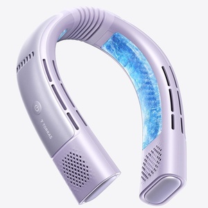 TORRAS COOLiFY 2026 Neck Air Conditioner 2S PRO, Ice-Feel Semiconductor Cooling Neck Cooler & Personal Air Conditioner for Golf,Travel & Music Festival, Premium Gifts for Father Men Women, Black(Purple)