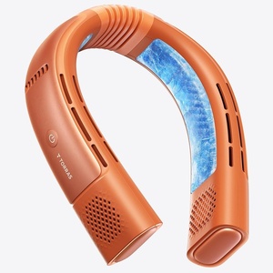 TORRAS COOLiFY 2026 Neck Air Conditioner 2S PRO, Ice-Feel Semiconductor Cooling Neck Cooler & Personal Air Conditioner for Golf,Travel & Music Festival, Premium Gifts for Father Men Women, Black(Orange)