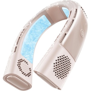 TORRAS COOLiFY 2S Lite Neck Air Conditioner, Long Battery Life Cooling Neck Fan, Lightweight & Comfortable, Hands-Free Wearable AC for Commute, Work, Travel. Gray(Apricot)