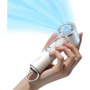 TORRAS COOLiFY iva Handheld Fan with Ice Cooler, [Chill by 50°F], 0-100 Adjustable Speed, Super Mini Powerful Portable Fan 4900mAh Rechargeable, Hand Fans for Travel Essentials,Mothers Day Gifts,Ivory(Ivory White)