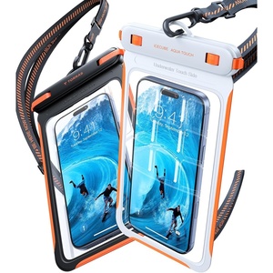 TORRAS IPX8 Waterproof Phone Pouch Floating, Underwater Screen Touchable, Water Proof Case with Lanyard for iPhone 17 Pro Max 16 S26, Cellphone Dry Bag Cruise Essentials 7.0 inch, Black(2 Pack-Black & White)