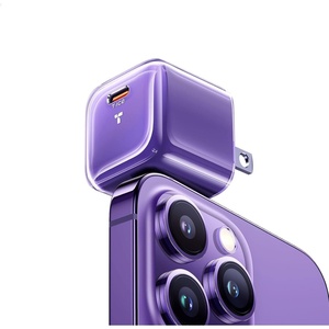 TORRAS Low Temp 30W USB C Charger Block for iPhone 16 Pro Max/15/14/13【Heat-Free Ensure Security】【2024 GaN PD3.0 Compact】 Type C Charger Fast Charging for iPhone 16/15/Samsung/AirPods 4/iPad..Purple