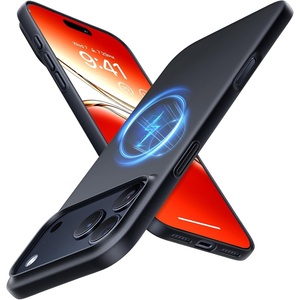 TORRAS Magnetic Slim-Fit for iPhone 17 PRO MAX Case, Ultra-Thin 17 ProMax Phone Case Compatible with MagSafe, Light Anti-Scratch Matte Hard PC Bayer 6.9 inch OriginFit, Deep Blue(1-Black)