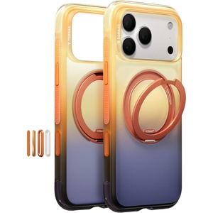 TORRAS O3 Air Gradient for iPhone 17 Pro Max Case with 360 Magnetic Stand | [Fit for MagSafe] [Military-Grade Protection] Slim Case for iPhone 17 Pro Max, 6.9″, Dusk Haze Purple(Arizona Glow)