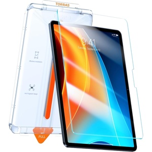 TORRAS for iPad Pro 11 Inch Screen Protector M5 2025& M4 2024, Military Grade Shatterproof, TOP 9H+ Tempered Glass, One-Pull Installation, Anti-Scratch, Bubble Free, Apple Pencil Compatible, HD Clarity(iPad Air 13 (M4/M3/M2))