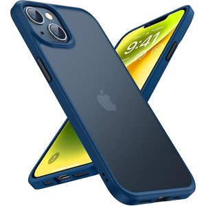 TORRAS for iPhone 17 Pro Case, Beyond Military-Grade Protection, Camera Control Button, DIY Buttons, Translucent Matte Slim Thin Shockproof Hard Back Anti-Scratch case for iPhone 17 Pro, Deep Blue(Navy Blue)