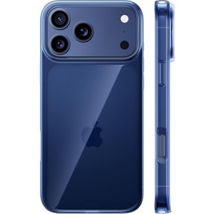 TORRAS for iPhone 17 Pro Max Case Crystal Clear, [Anti-Yellowing][Military-Grade Protection], Ultra Slim Transparent Anti-Scratch Back, Soft Bumper, Non-Slip 17 Pro Max Phone Case, Clear 6.9″(Clear Blue)