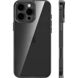 TORRAS for iPhone 17 Pro Max Case Crystal Clear, [Anti-Yellowing][Military-Grade Protection], Ultra Slim Transparent Anti-Scratch Back, Soft Bumper, Non-Slip 17 Pro Max Phone Case, Clear 6.9″(Clear Black)