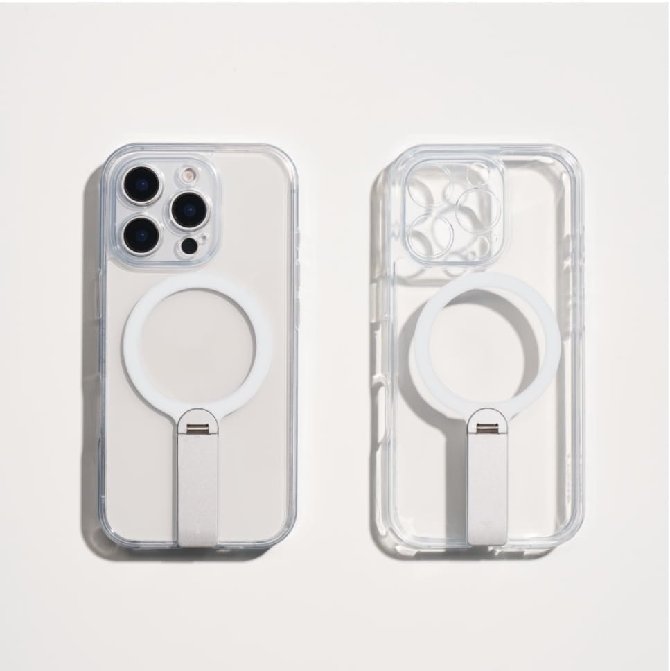 image:imageTORRAS Magnetic 360Stand Case for iPhone 16 Case Full Camera Protection Fit for MagSafe16FT MilGrade Drop Protection Slim Frosted Case for 16 iPhone Phone Case with Kickstand 61 BlackClear