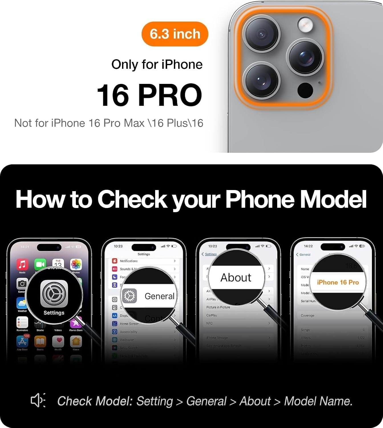 image:imageTORRAS Magnetic 360Stand Case for iPhone 16 Case Full Camera Protection Fit for MagSafe16FT MilGrade Drop Protection Slim Frosted Case for 16 iPhone Phone Case with Kickstand 61 BlackNatural Titanium