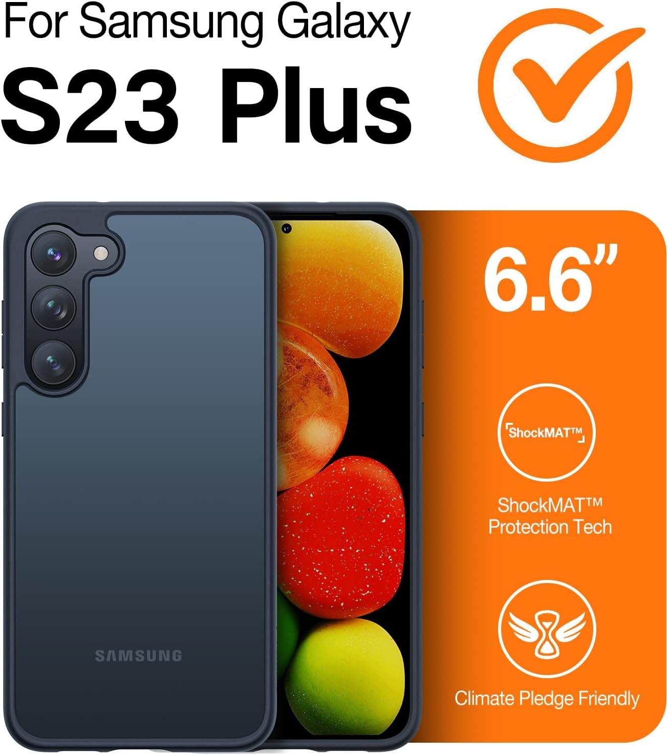 image:imageTORRAS Magnetic Shockproof for Samsung Galaxy Z Fold 8 Case Translucent 2x Screen Protector Included Fit for MagSafe 4X Military Grade Hinge Protection Translucent Slim Case for Galaxy Z Fold 8