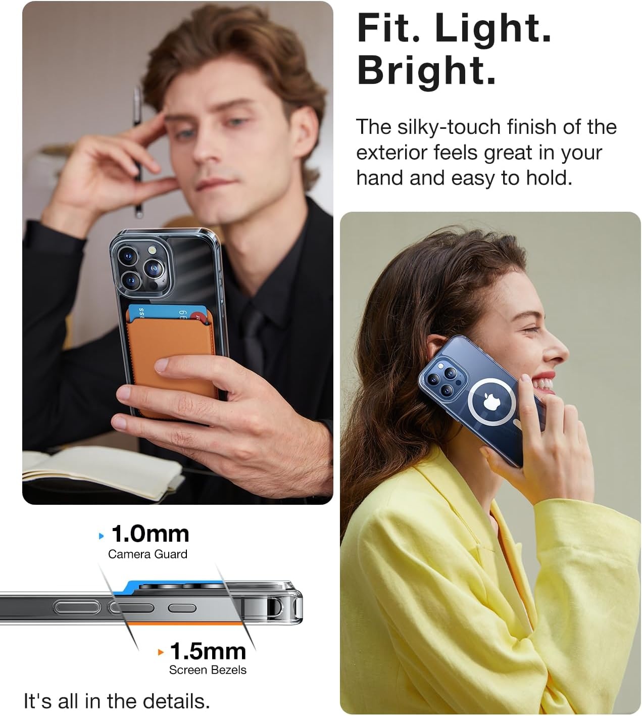 image:imageTORRAS Magnetic Shockproof for iPhone 12 Pro CaseiPhone 12 Case MilitaryGrade Drop Tested Compatible with MagSafe Translucent Slim Protective AntiScratch BlackClear