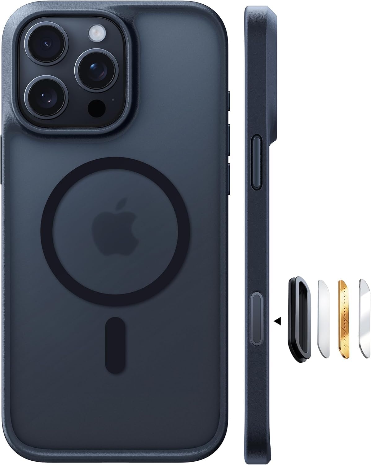 image:imageTORRAS Magnetic Shockproof for iPhone 12 Pro CaseiPhone 12 Case MilitaryGrade Drop Tested Compatible with MagSafe Translucent Slim Protective AntiScratch BlackBlack