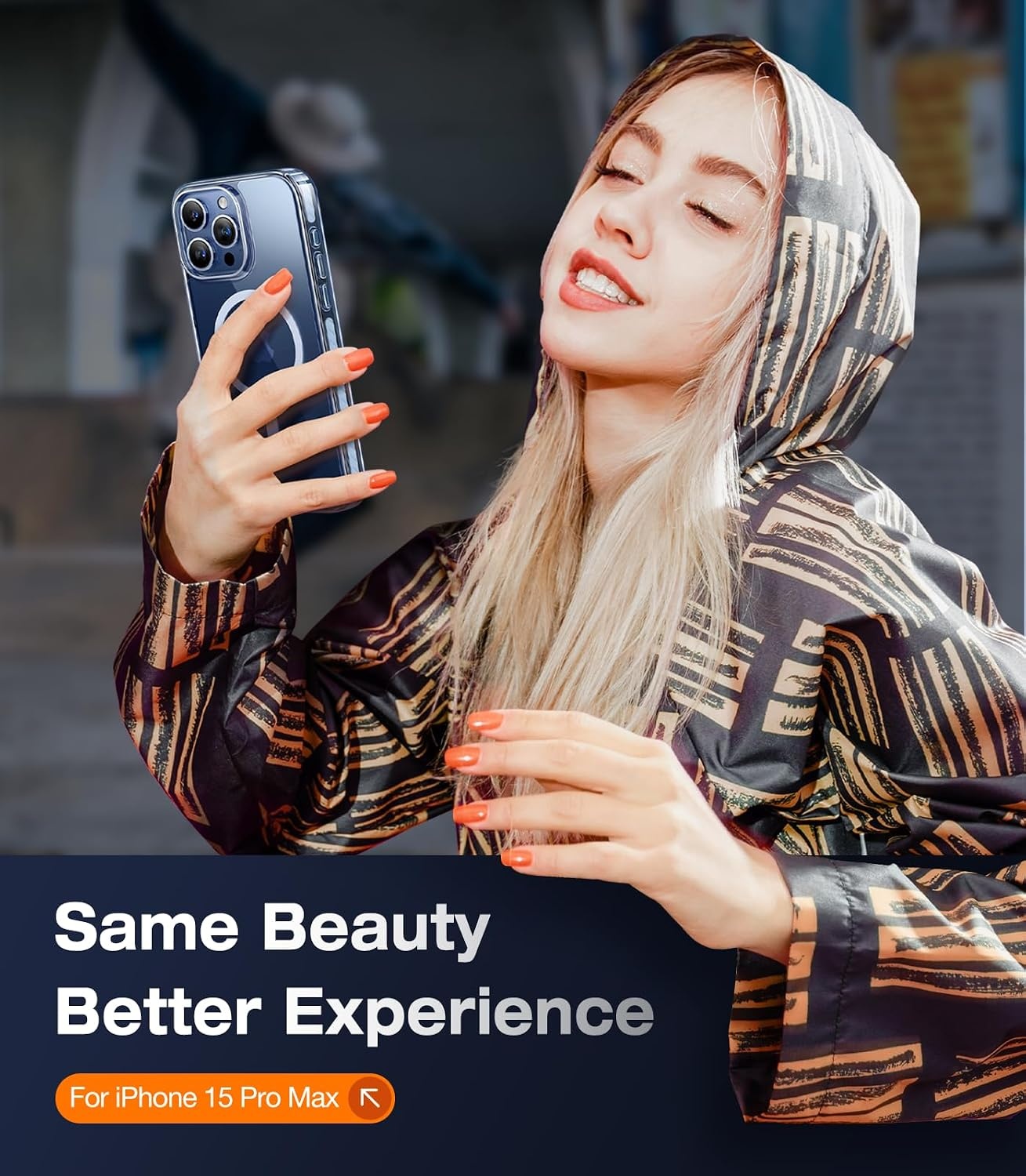 image:imageTORRAS Magnetic Shockproof for iPhone 15 Case ClearMilitary Grade Drop TestedCompatible with MagSafeNonYellowing Cushion AntiScratch Back Slim Protective Cover for iPhone 15 Case Clear2Blue