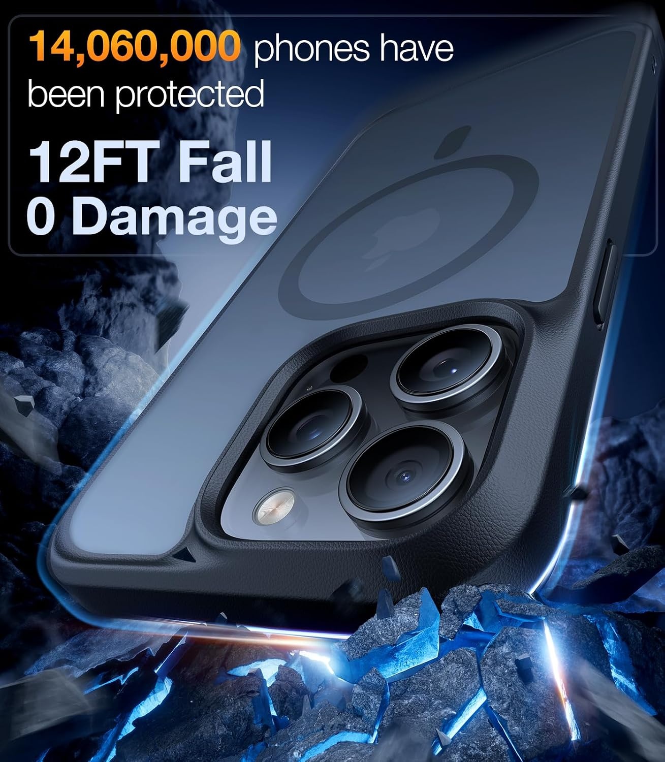 image:imageTORRAS Magnetic Shockproof for iPhone 16 Pro Max Case Fit for MagSafe MilitaryGrade Drop Tested Translucent Slim Protective for iPhone 16 Pro Max Case AntiFingerprint AntiScratch BlackBlack