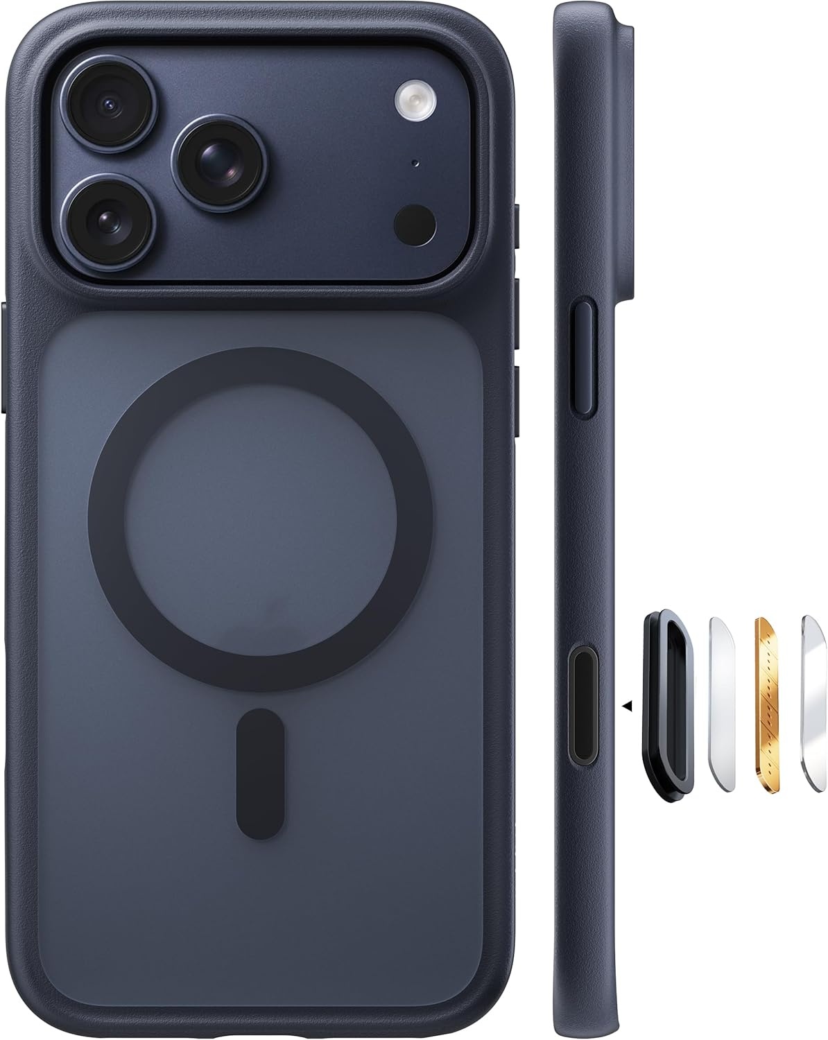 image:imageTORRAS Magnetic Shockproof for iPhone 16 Pro Max Case Fit for MagSafe MilitaryGrade Drop Tested Translucent Slim Protective for iPhone 16 Pro Max Case AntiFingerprint AntiScratch BlackBlack