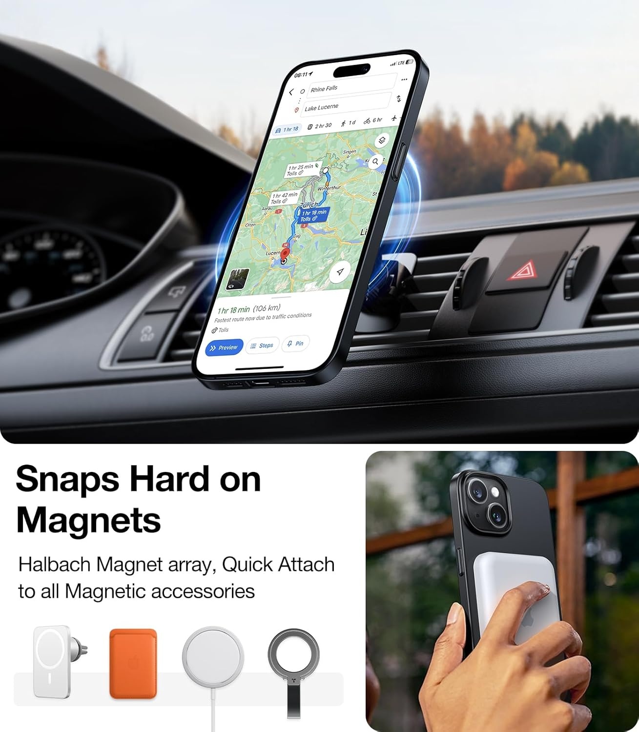 image:imageTORRAS Magnetic Slim Fit for iPhone 13 CaseiPhone 14 Case Ultra ThinCompatible with MagSafeVelvet Touch Case for iPhone 13 amp iPhone 14 Phone Case Hard PC Sturdy Anti Scratch BlackBlack