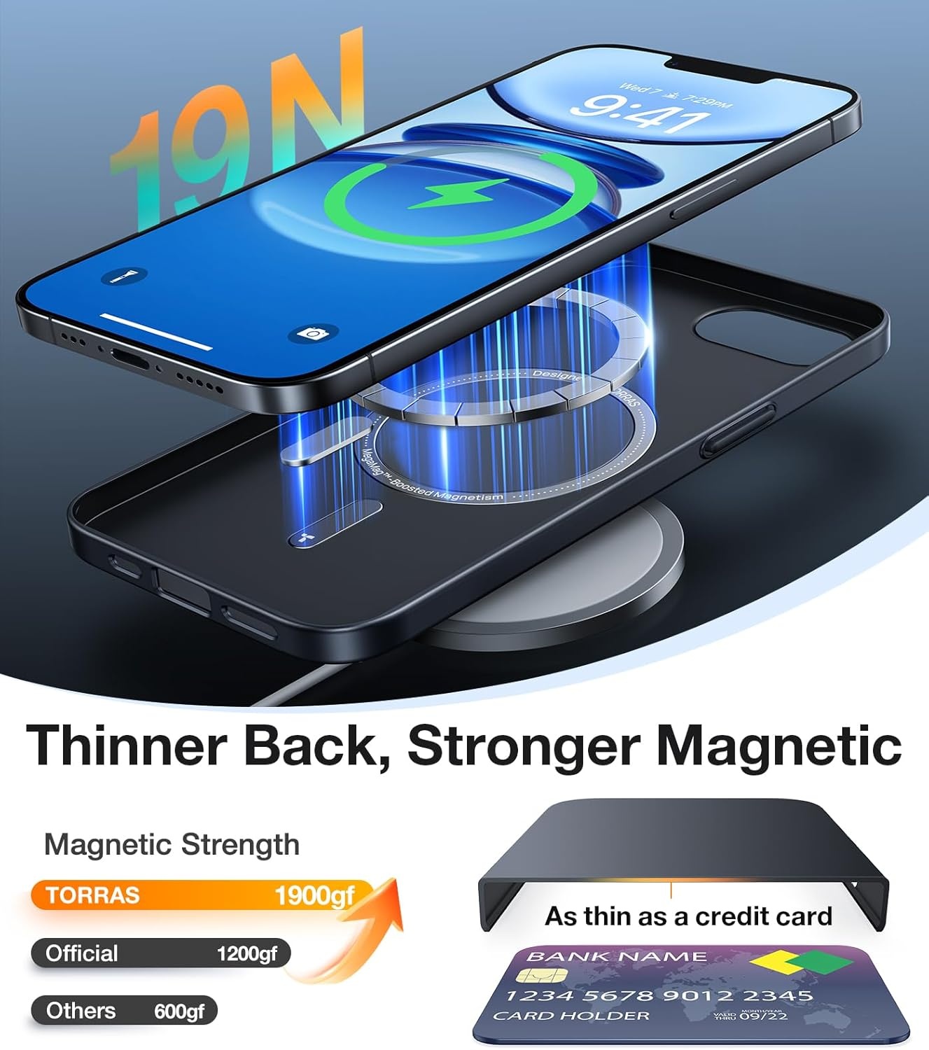 image:imageTORRAS Magnetic Slim Fit for iPhone 17e Case for iPhone 16e Case UltraThin amp Fit for MagSafe Lightweight Matte AntiScratch Hard PC Cover Case for iPhone 16e17e Phone Case 61 inch BlackBlack