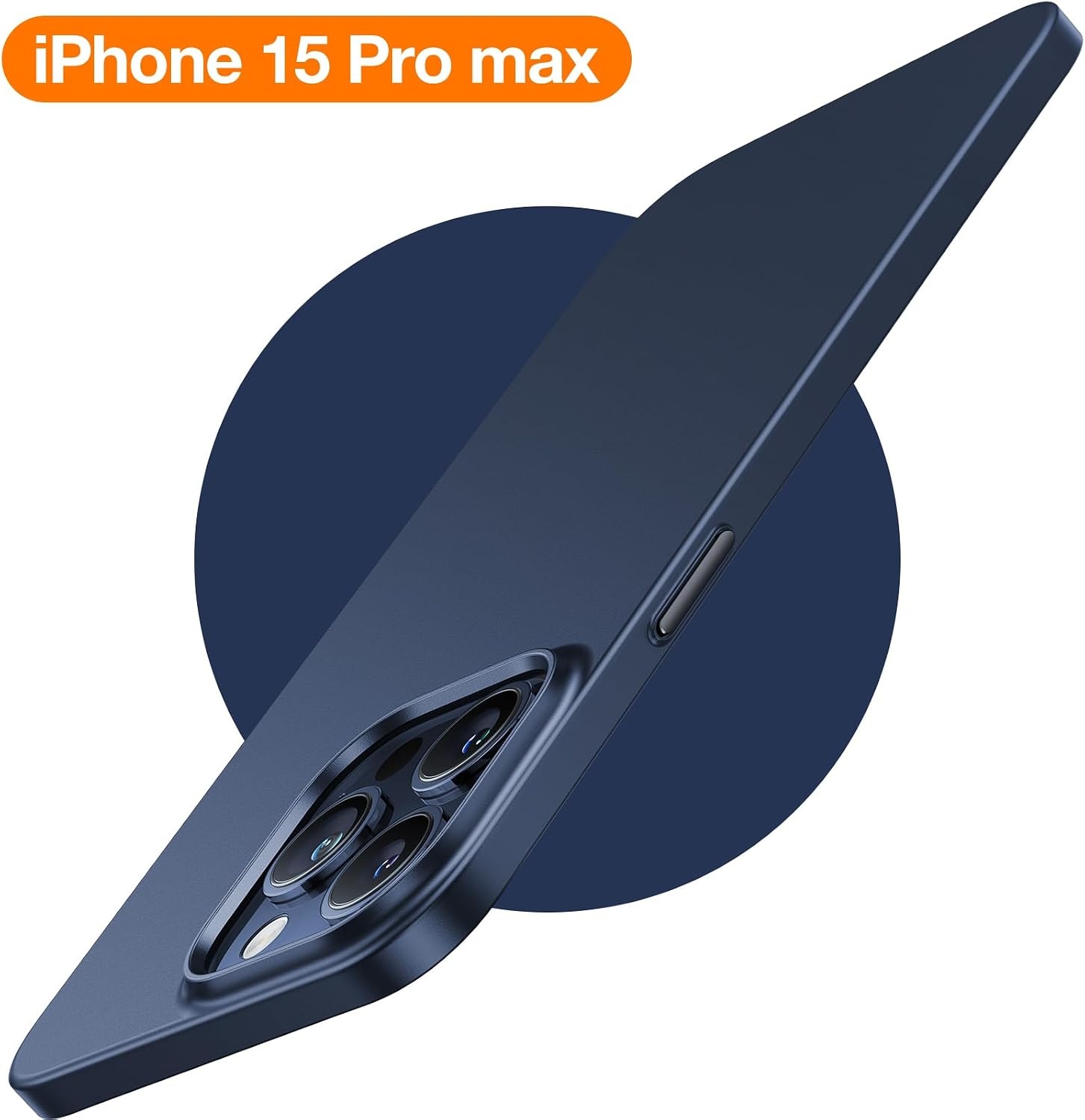 image:imageTORRAS Magnetic SlimFit for iPhone 15 Pro Max Case UltraThin 15 ProMax Phone Case Compatible with MagSafe Lightweight AntiScratch Matte Hard iPhone 15 ProMax Case 67 inch OriginFit BlackBlue