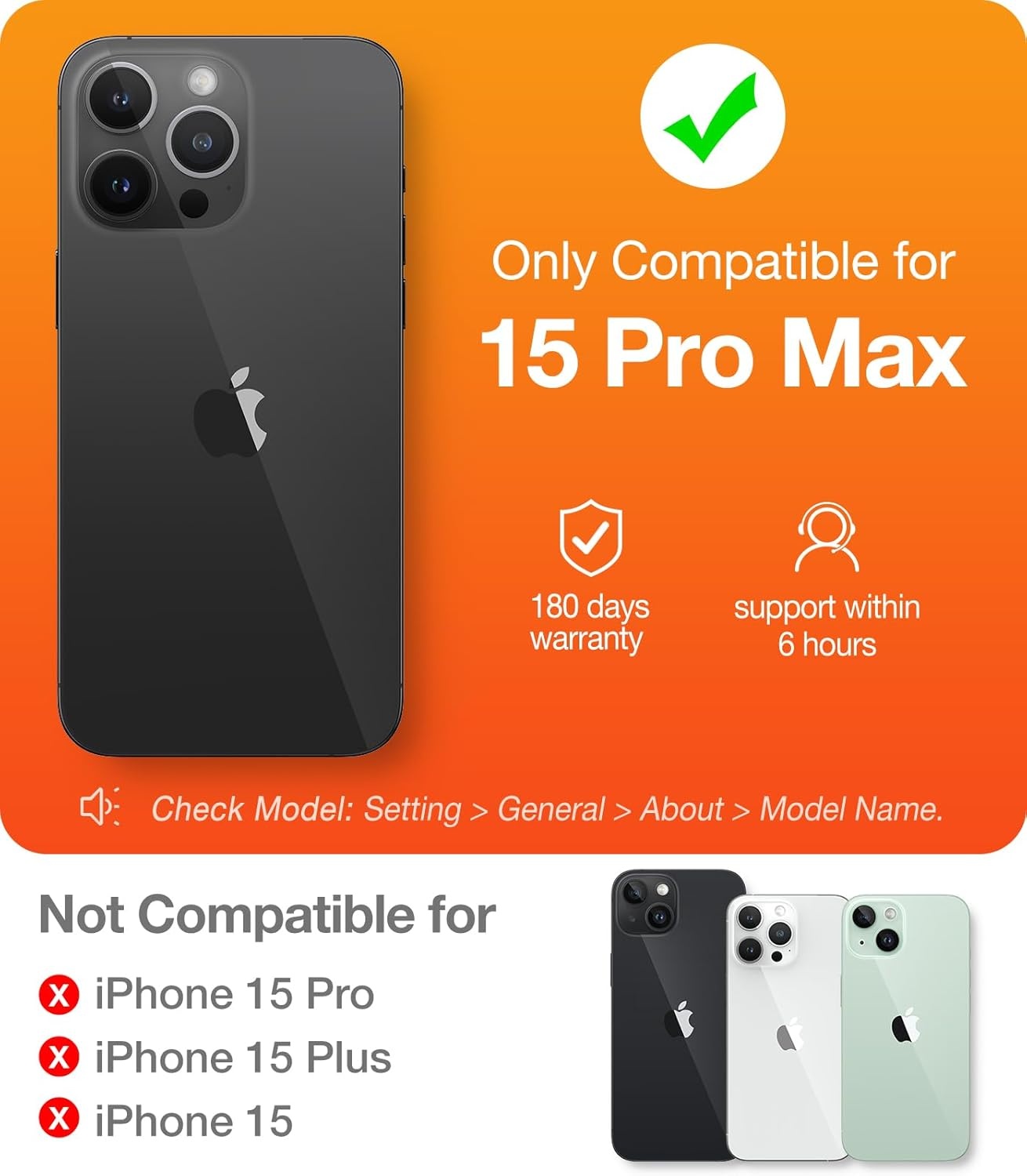 image:imageTORRAS Magnetic SlimFit for iPhone 15 Pro Max Case UltraThin 15 ProMax Phone Case Compatible with MagSafe Lightweight AntiScratch Matte Hard iPhone 15 ProMax Case 67 inch OriginFit BlackBlue