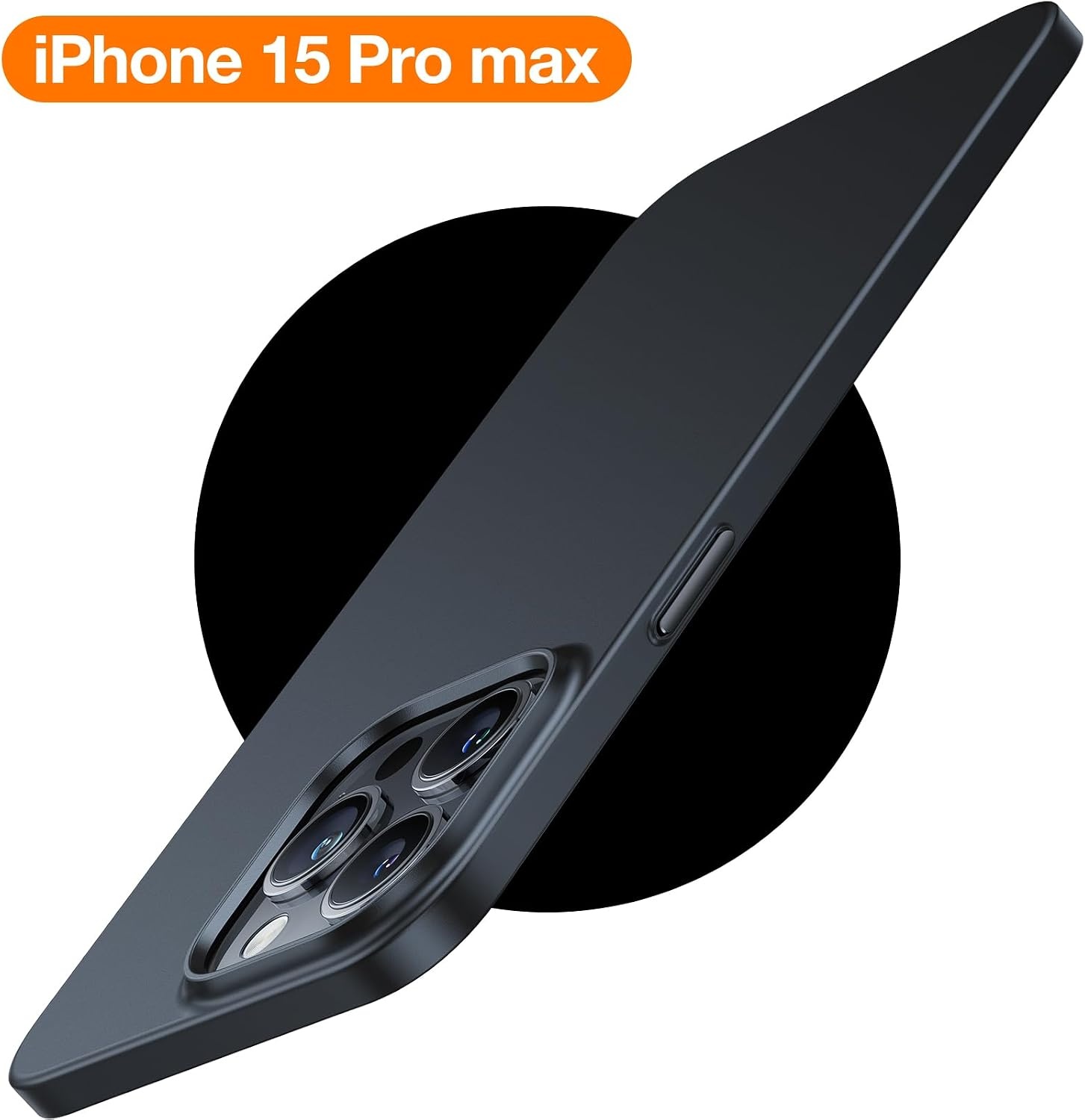 image:imageTORRAS Magnetic SlimFit for iPhone 15 Pro Max Case UltraThin 15 ProMax Phone Case Compatible with MagSafe Lightweight AntiScratch Matte Hard iPhone 15 ProMax Case 67 inch OriginFit BlackBlack