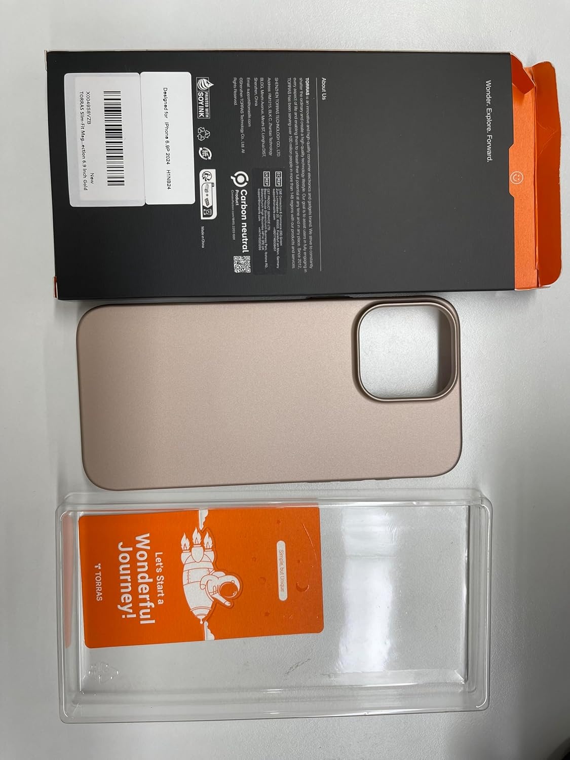 image:imageTORRAS Magnetic SlimFit for iPhone 16 Pro Max Case 69 inch UltraThin 16 ProMax Phone Case Compatible with MagSafe Light AntiScratch Matte Hard PC Bayer OriginFit Desert Titanium2Desert Titanium