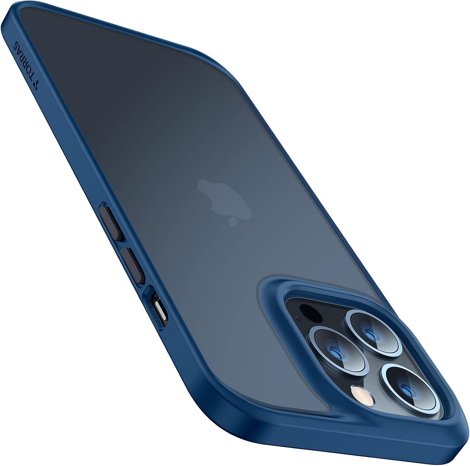 image:imageTORRAS Shockproof iPhone SE 2020 Case amp iPhone 8 Case Military Grade Drop Test Translucent Matte Hard PC Back amp Silicone TPU Bumper Protective amp Slim Fit for iPhone 7 case amp SE2 BlackBlue