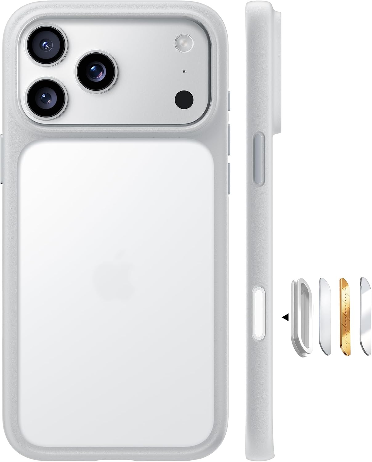 image:imageTORRAS Shockproof iPhone SE 2020 Case amp iPhone 8 Case Military Grade Drop Test Translucent Matte Hard PC Back amp Silicone TPU Bumper Protective amp Slim Fit for iPhone 7 case amp SE2 BlackGrey
