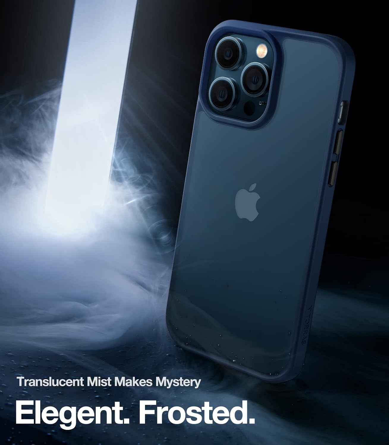 image:imageTORRAS Shockproof iPhone SE 2020 Case amp iPhone 8 Case Military Grade Drop Test Translucent Matte Hard PC Back amp Silicone TPU Bumper Protective amp Slim Fit for iPhone 7 case amp SE2 BlackBlue