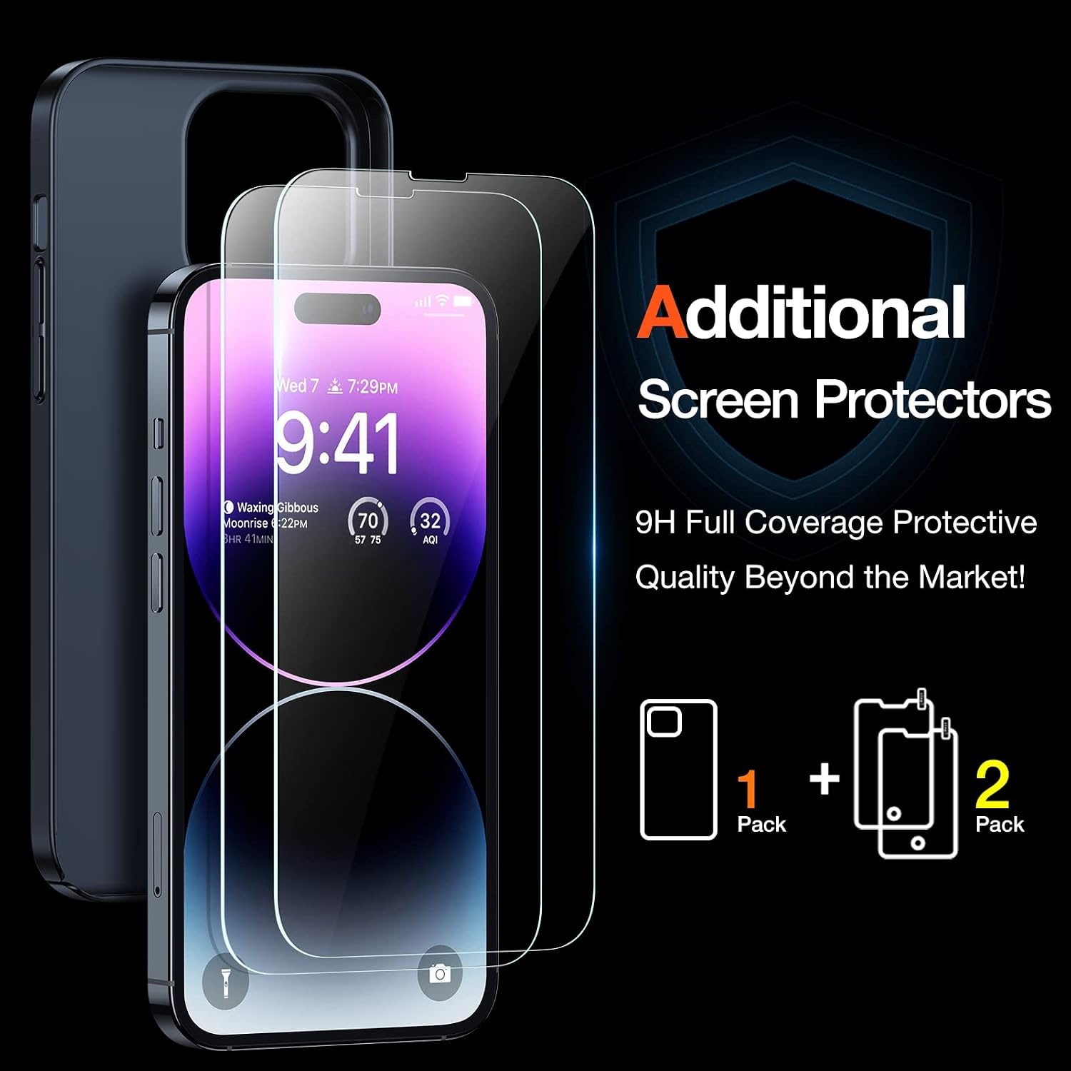 image:imageTORRAS Slim Fit Designed for iPhone 14 Pro Max Case 67 inch UltraThin 14 Pro Max Case 2022 Lightweight Hard PC Cover Phone Cases Black OriginFit 67 inchScreenBlack Set
