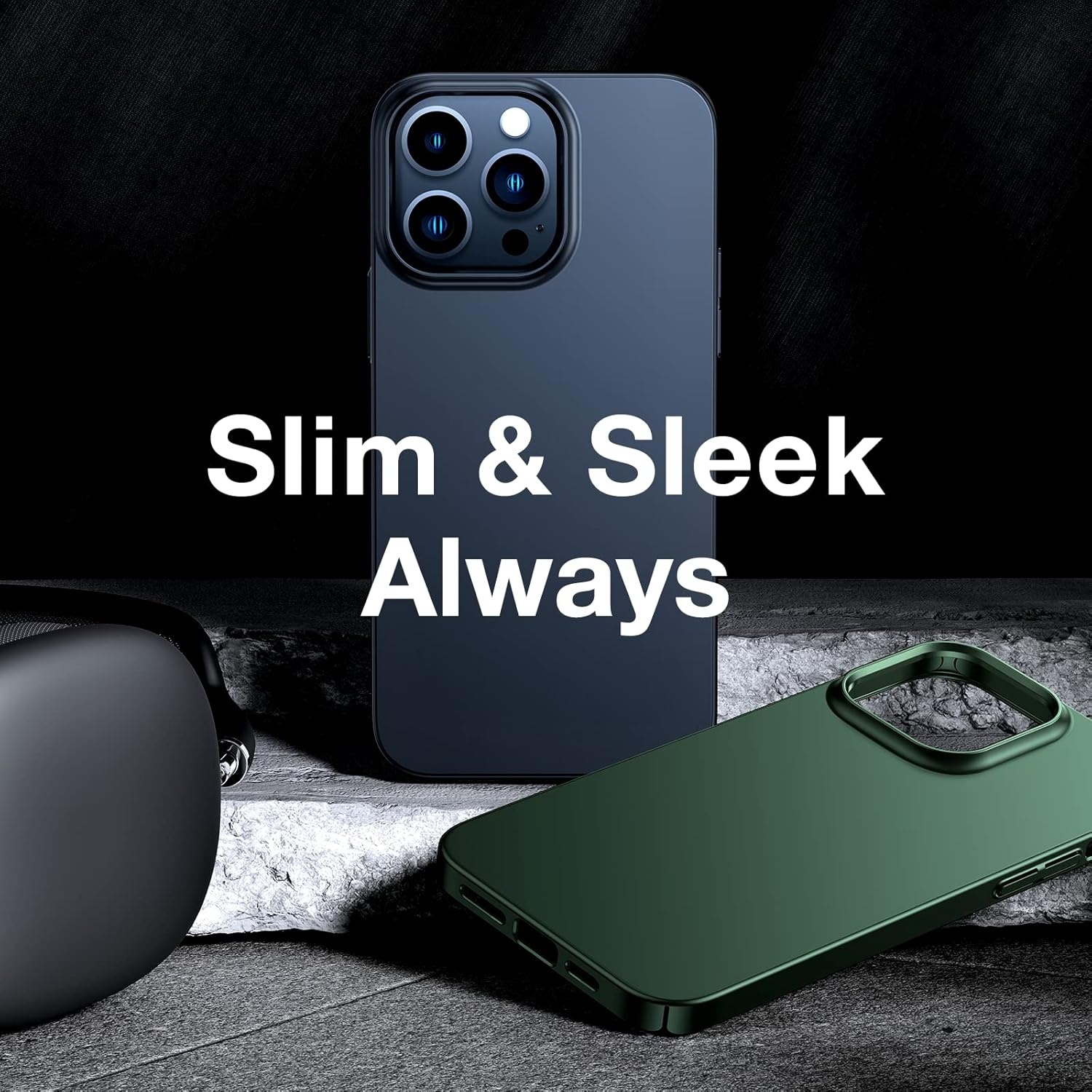 image:imageTORRAS Slim Fit Designed for iPhone 14 Pro Max Case 67 inch UltraThin 14 Pro Max Case 2022 Lightweight Hard PC Cover Phone Cases Black OriginFit 67 inch1Matte Black