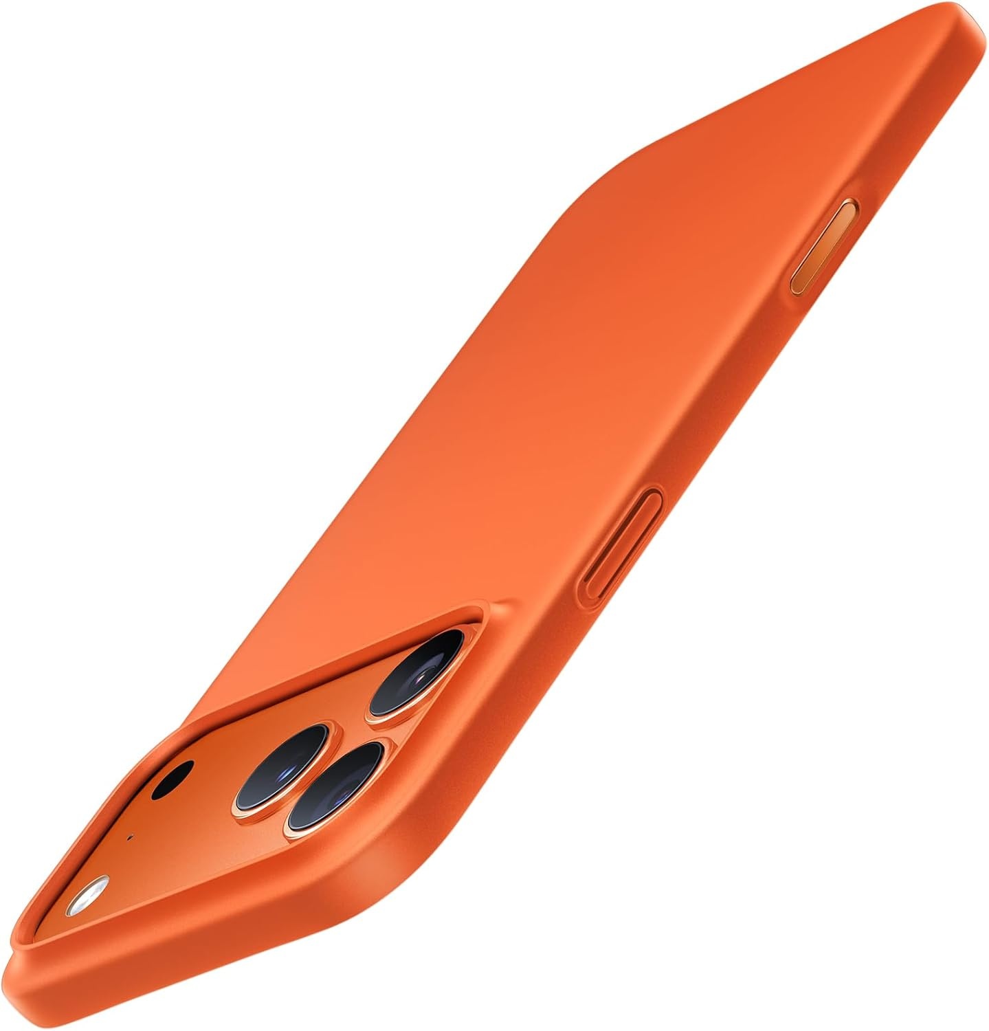 image:imageTORRAS Slim Fit for iPhone 12 Casefor iPhone 12 Pro Case Slim Yet Protective Lightweight Matte AntiScratch Hard PC Cover for iPhone 12 Slim 61 inch 2020 BlackCosmic Orange