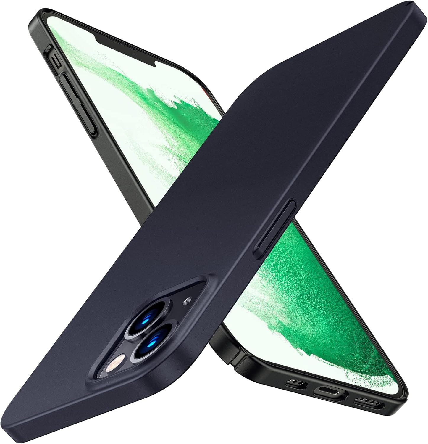 image:imageTORRAS Slim Fit for iPhone 12 Casefor iPhone 12 Pro Case Slim Yet Protective Lightweight Matte AntiScratch Hard PC Cover for iPhone 12 Slim 61 inch 2020 BlackBlack