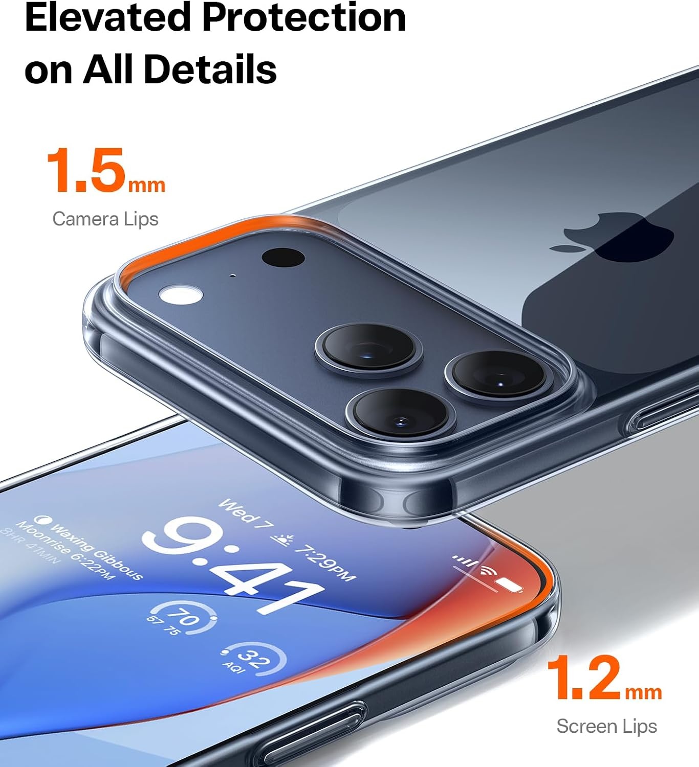 image:imageTORRAS Slim Fit for iPhone 12 Casefor iPhone 12 Pro Case Slim Yet Protective Lightweight Matte AntiScratch Hard PC Cover for iPhone 12 Slim 61 inch 2020 BlackClear