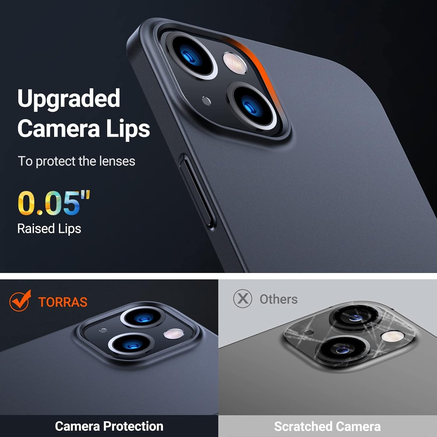 image:imageTORRAS Slim Fit for iPhone 12 Casefor iPhone 12 Pro Case Slim Yet Protective Lightweight Matte AntiScratch Hard PC Cover for iPhone 12 Slim 61 inch 2020 BlackBlack
