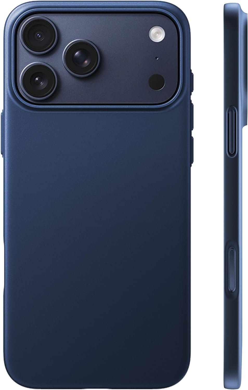 image:imageTORRAS Slim Fit for iPhone 12 Casefor iPhone 12 Pro Case Slim Yet Protective Lightweight Matte AntiScratch Hard PC Cover for iPhone 12 Slim 61 inch 2020 BlackDeep Blue