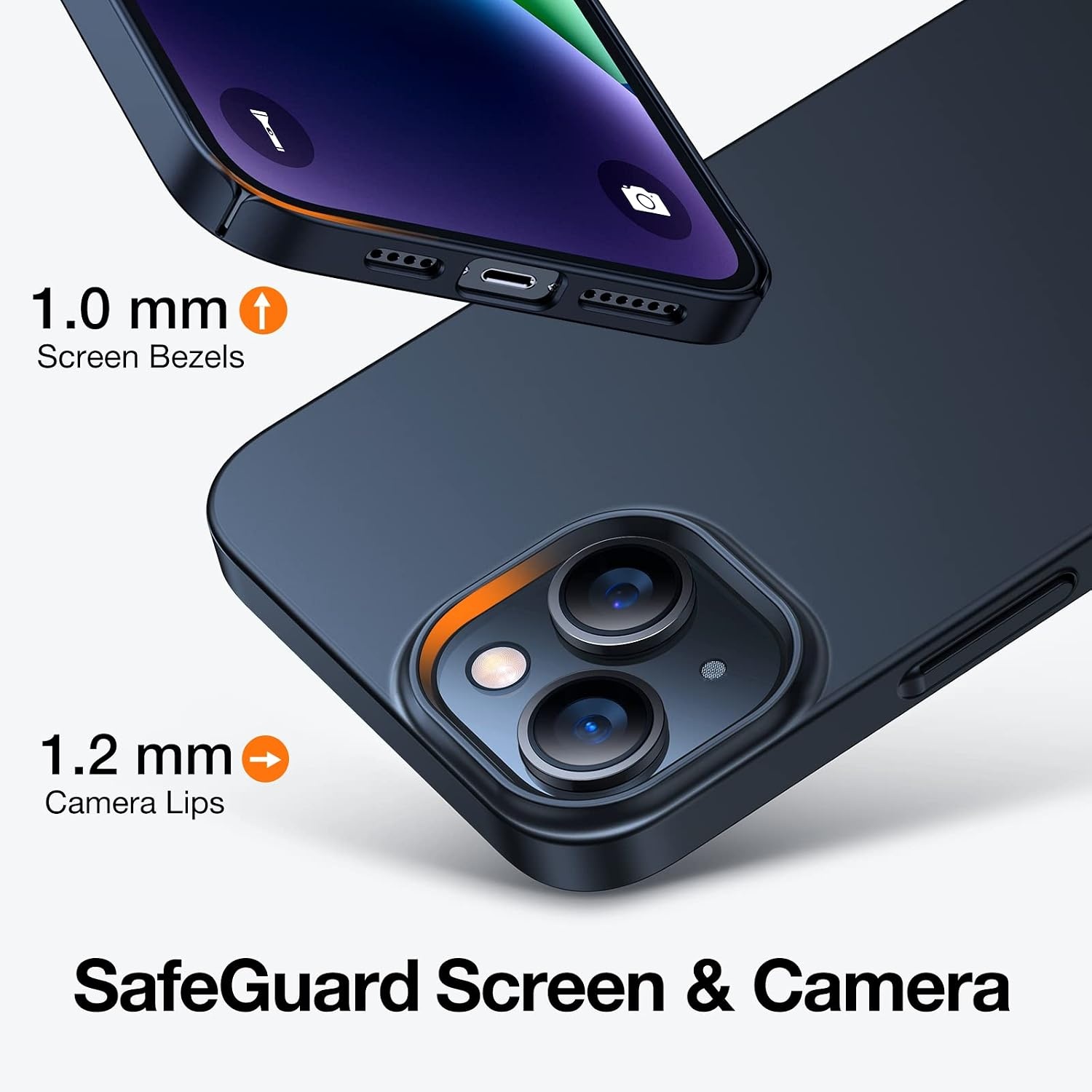 image:imageTORRAS Slim Fit for iPhone 12 Casefor iPhone 12 Pro Case Slim Yet Protective Lightweight Matte AntiScratch Hard PC Cover for iPhone 12 Slim 61 inch 2020 BlackBlack