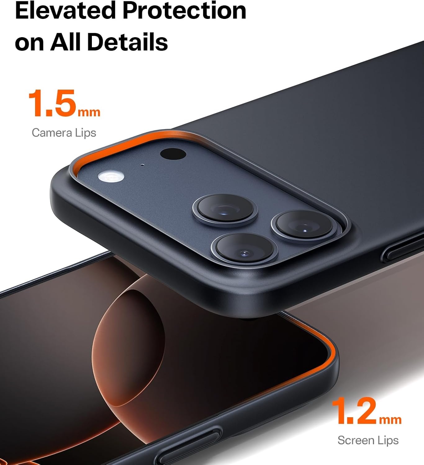 image:imageTORRAS Slim Fit for iPhone 12 Casefor iPhone 12 Pro Case Slim Yet Protective Lightweight Matte AntiScratch Hard PC Cover for iPhone 12 Slim 61 inch 2020 BlackBlack