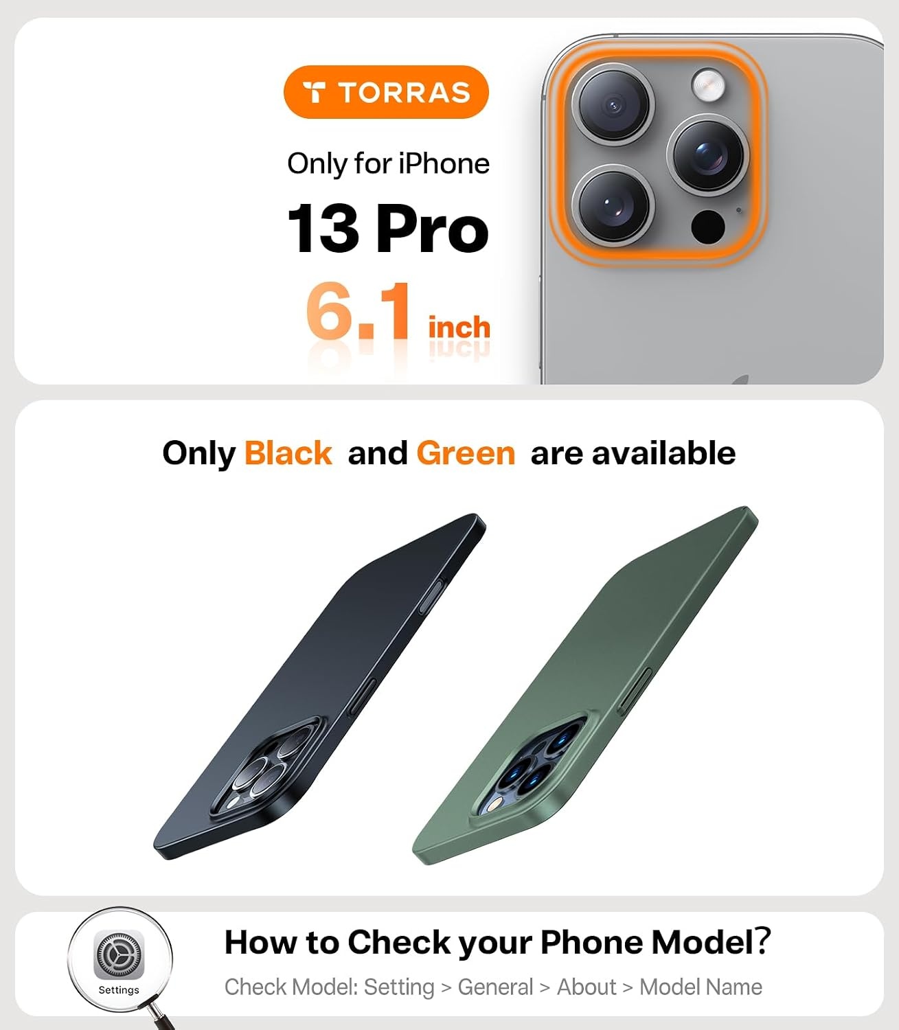 image:imageTORRAS Slim Fit for iPhone 12 Casefor iPhone 12 Pro Case Slim Yet Protective Lightweight Matte AntiScratch Hard PC Cover for iPhone 12 Slim 61 inch 2020 BlackBlack