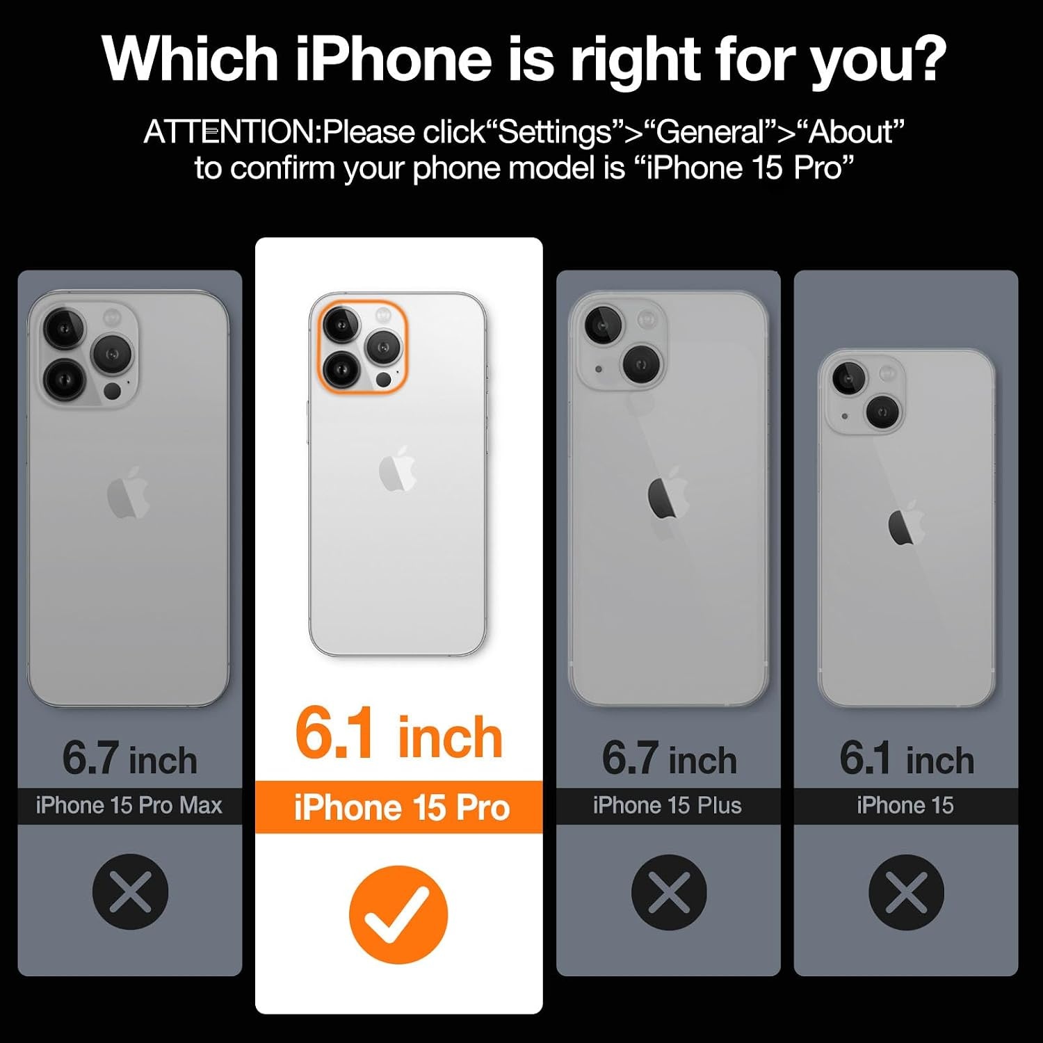 image:imageTORRAS SlimFit Designed for iPhone 15 Pro Case Ultra Thin 15 Pro Phone Case Velvety Feel Lightweight AntiScratch Matte Hard iPhone 15 Pro Case 61 inch BlueNavy Blue