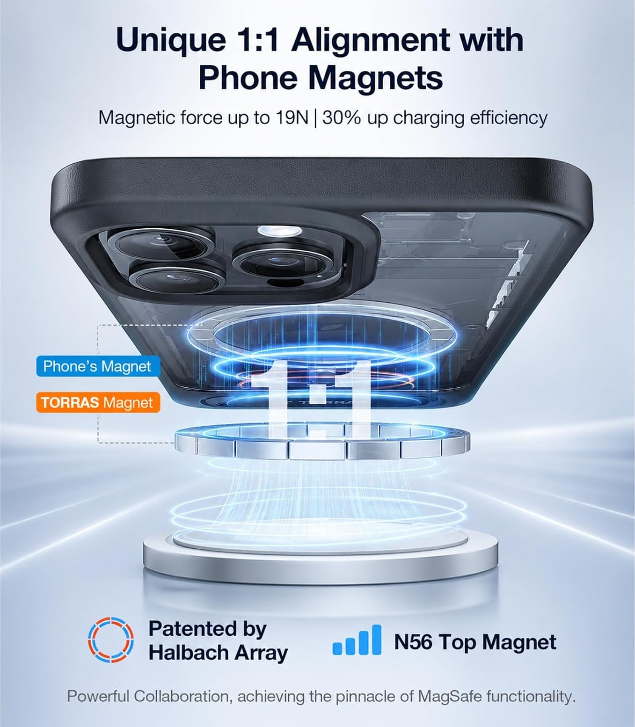 image:imageTORRAS for iPhone 13 Pro Max Case Translucent Black Strong Magnetic amp Seamless Stand Fit for MagSafe MilitaryGrade Drop Protection Sturdy Adjustable Builtin Kickstand Slim Matte FinishBlack