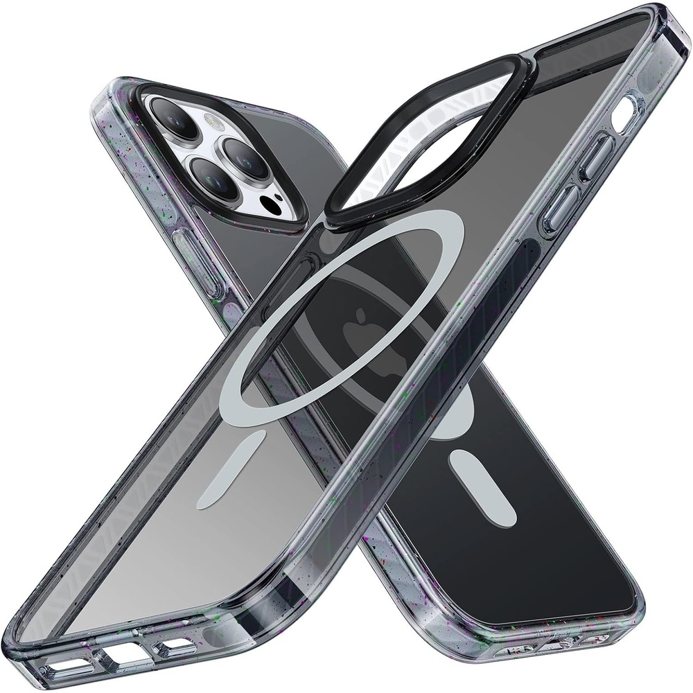 image:imageTORRAS Magnetic Shockproof for iPhone 15 Case ClearMilitary Grade Drop TestedCompatible with MagSafeNonYellowing Cushion AntiScratch Back Slim Protective Cover for iPhone 15 Case Clear3Black