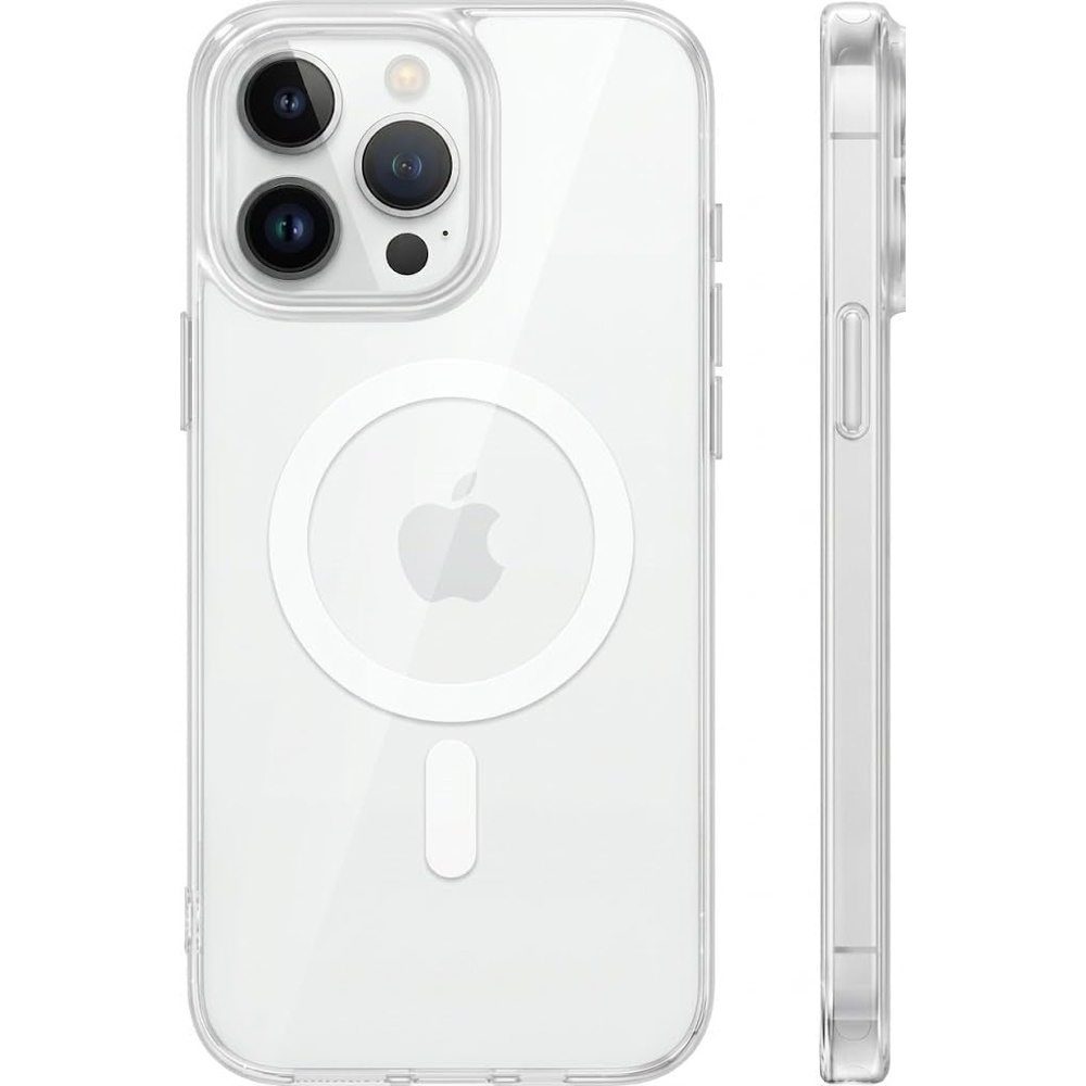 image:imageTORRAS Magnetic Shockproof for iPhone 16 Pro Max Case Fit for MagSafe MilitaryGrade Drop Tested Translucent Slim Protective for iPhone 16 Pro Max Case AntiFingerprint AntiScratch BlackClear