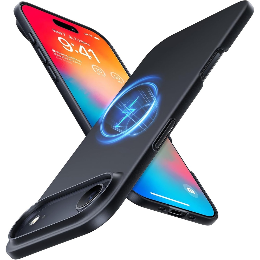 image:imageTORRAS Magnetic Slim Fit for iPhone 17e Case for iPhone 16e Case UltraThin amp Fit for MagSafe Lightweight Matte AntiScratch Hard PC Cover Case for iPhone 16e17e Phone Case 61 inch BlackBlack