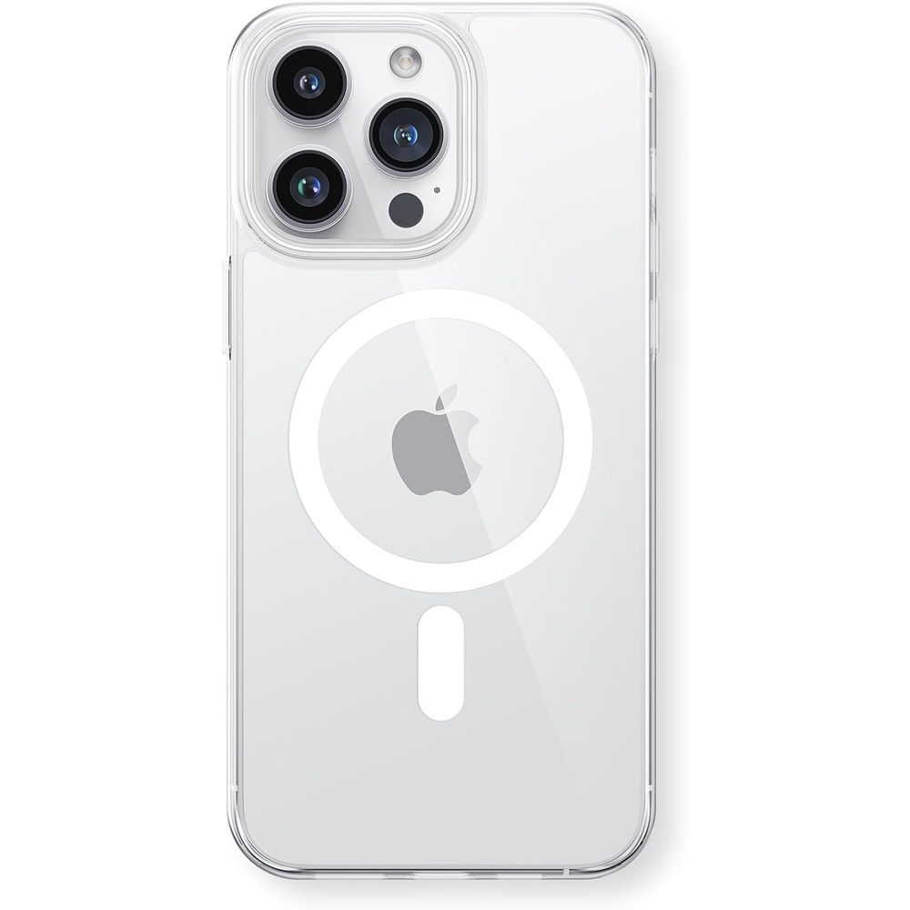 image:imageTORRAS Magnetic SlimFit for iPhone 15 Pro Max Case UltraThin 15 ProMax Phone Case Compatible with MagSafe Lightweight AntiScratch Matte Hard iPhone 15 ProMax Case 67 inch OriginFit BlackTransparent