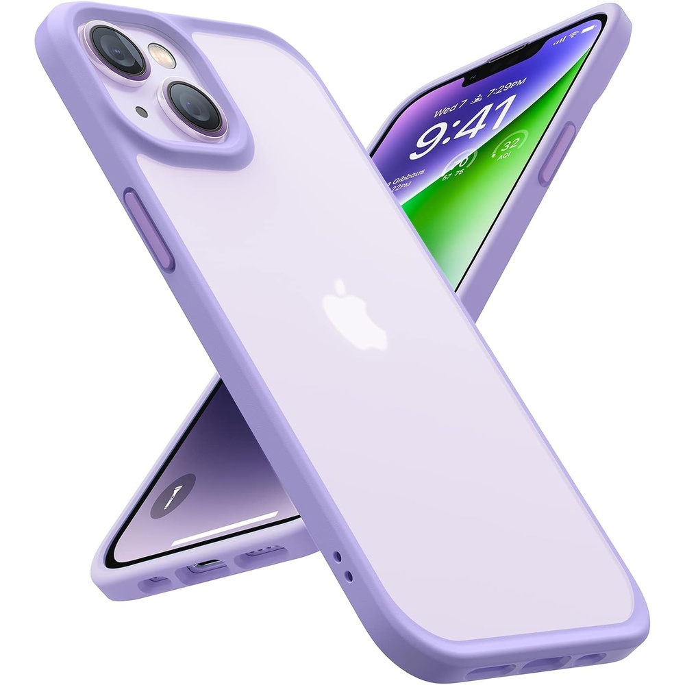 image:imageTORRAS Shockproof for iPhone 15 Plus Case amp iPhone 14 Plus Case Military Grade Drop Tested Shockproof Protective Black Hard Back Slim Case for iPhone 15 Plus 67 Lavender PurpleGuardian Series